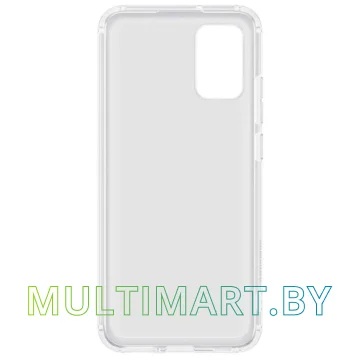Чехол Samsung Soft Clear Cover для Galaxy A02s (белый) картинка 3
